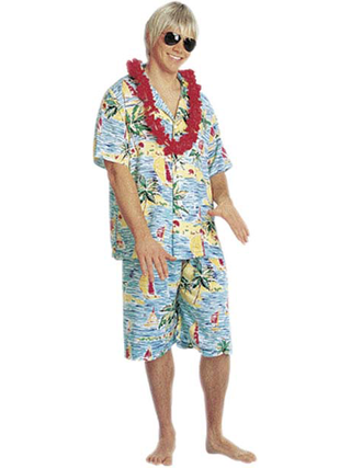 Men's Hawaiian Tourist Costume-COSTUMEISH