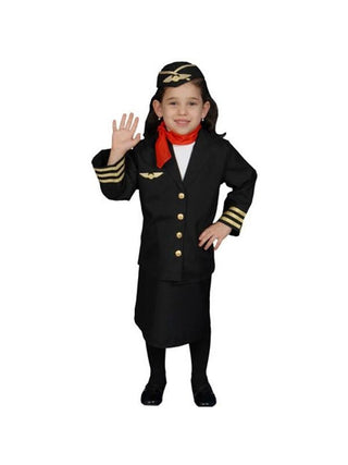 Toddler Flight Attendant Costume-COSTUMEISH