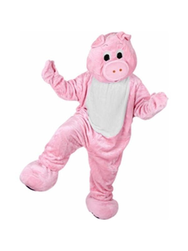 Adult Adorable Pig Mascot Costume-COSTUMEISH