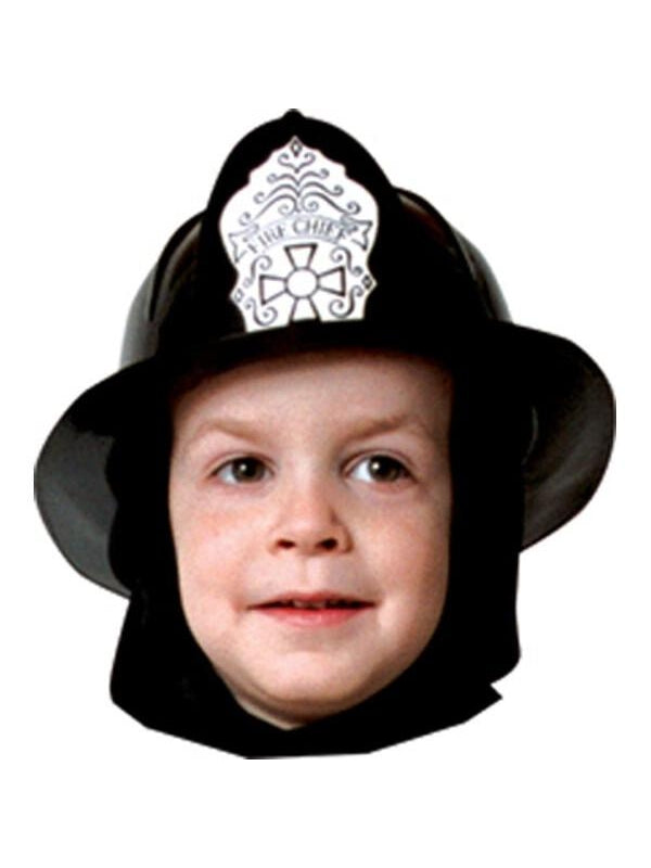 Child Black Fireman Hat-COSTUMEISH