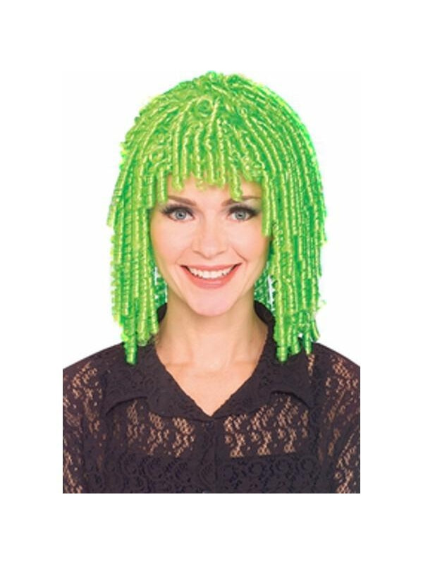 Adult Lime Curly Clown Wig-COSTUMEISH