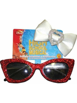 Childs Gabriella Costume Sunglasses And Hairpiece Set-COSTUMEISH