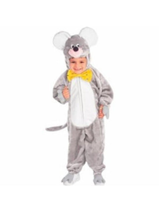 Child's Plush Grey Mouse Costume-COSTUMEISH