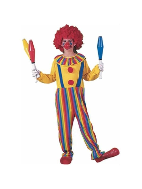 Childs Rainbow Clown Costume-COSTUMEISH