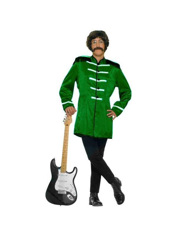 Adult Green Sgt Pepper Beatles Costume Jacket-COSTUMEISH