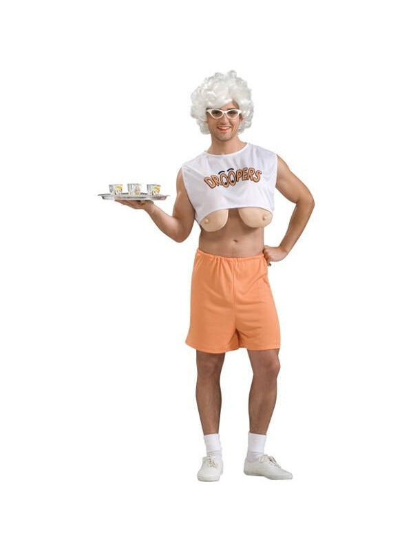 Adult Funny Men's Hooters Girl Costume-COSTUMEISH