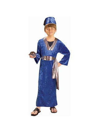 Childs Blue Wise Man Biblical Costume-COSTUMEISH