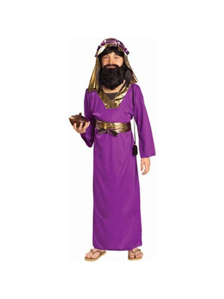 Childs Purple Wise Man Biblical Costume-COSTUMEISH