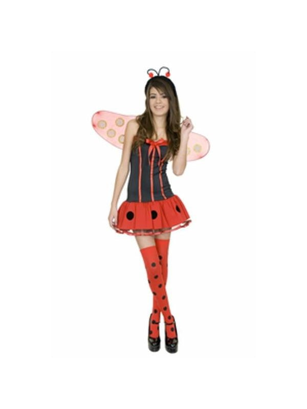 Child's Short Lady Bug Costume-COSTUMEISH