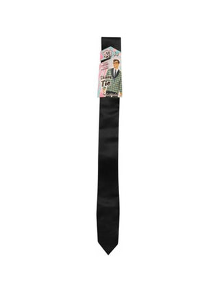 Adult 50's Skinny Black Tie-COSTUMEISH