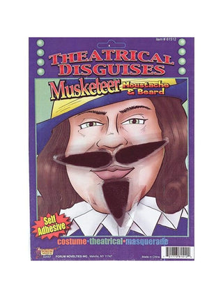 Adult Musketeer Costume Moustache-COSTUMEISH