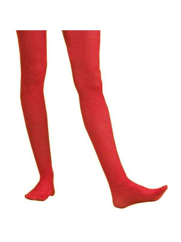 Adult Solid Red Nylon Tights-COSTUMEISH