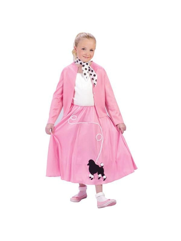 Childs Grease Poodle Skirt And Sweater Costume-COSTUMEISH
