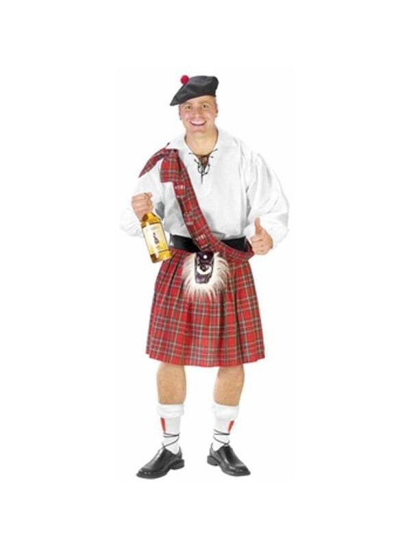 Adult Big Shot Scottish Costume-COSTUMEISH