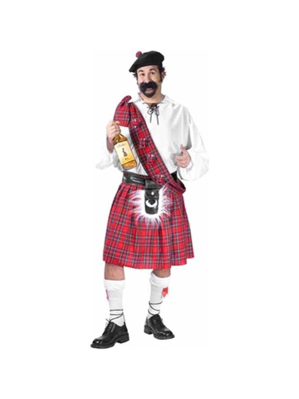 Adult Plus Size Big Shot Scottish Costume-COSTUMEISH
