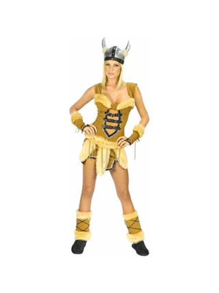 Adult Women's Sexy Viking Vixen Costume-COSTUMEISH