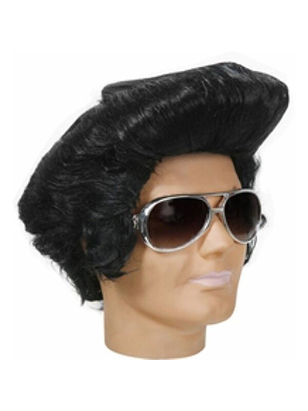 Adult Oversized Rock And Roll Elvis Wig-COSTUMEISH