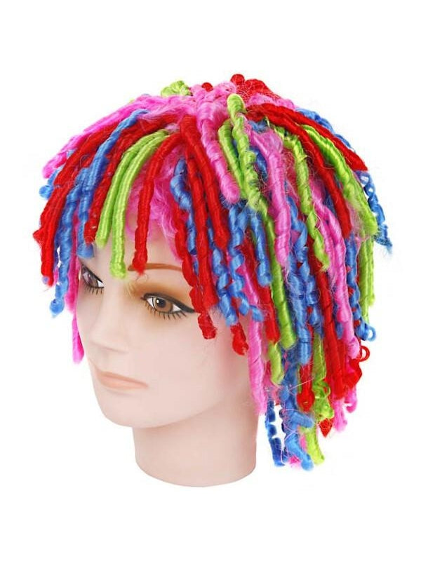 Adult Curly Locks Multicolored Wig-COSTUMEISH