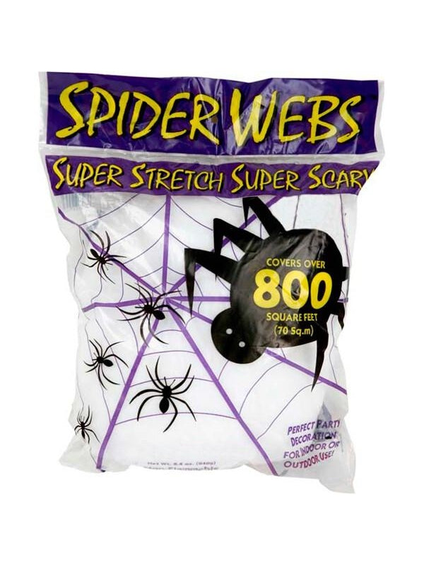 Jumbo Size White Spider Web-COSTUMEISH