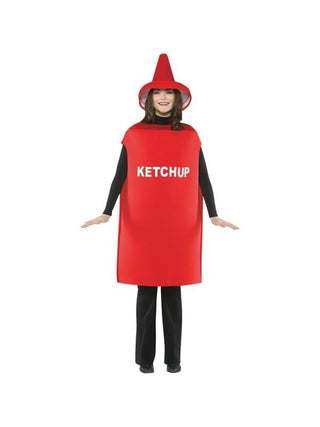 Adult LW Ketchup Bottle Costume-COSTUMEISH