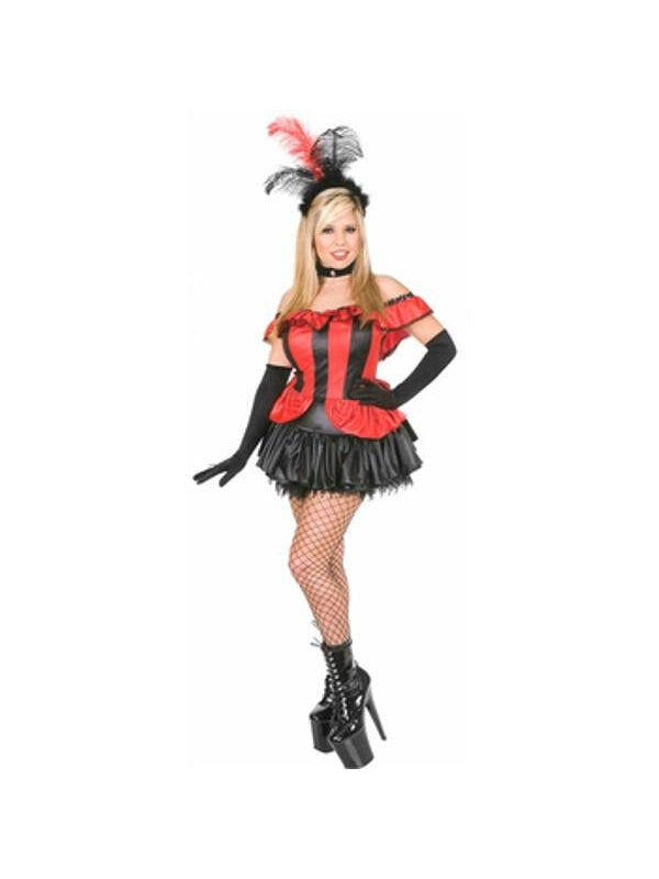 Adult Sexy Can Can Girl Costume-COSTUMEISH