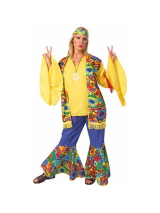Adult Hippie Flower Child's Costume-COSTUMEISH