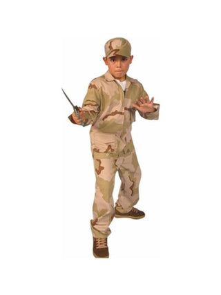 Child's Desert Army Outfit Costume-COSTUMEISH