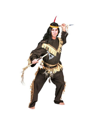 Adult Deluxe Indian Brave Costume-COSTUMEISH