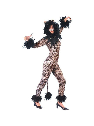 Women's Leopard Musical Cat Costume-COSTUMEISH