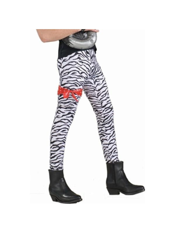 Adult 80's Style Zebra Rocker Pants-COSTUMEISH