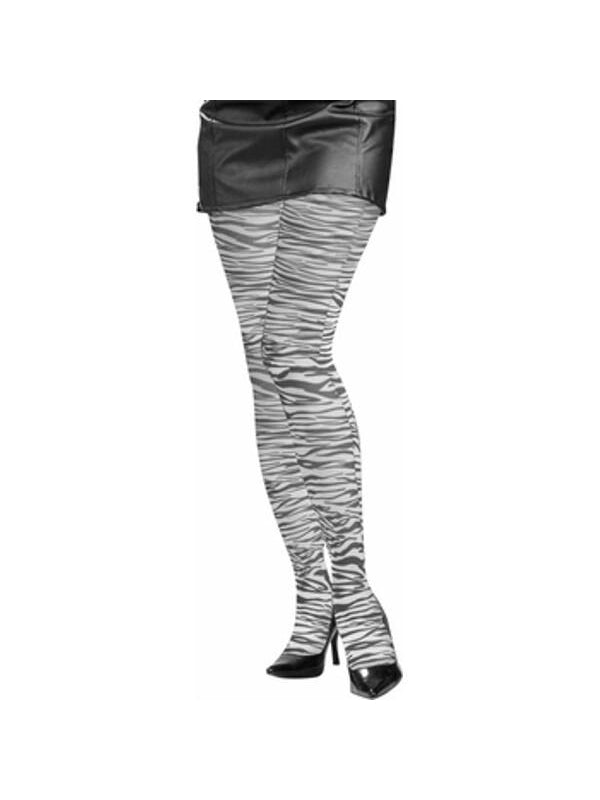 Adult Zebra Pantyhose Stockings-COSTUMEISH