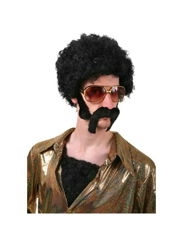Adult 70's Style Disco Hair Fro Kit-COSTUMEISH