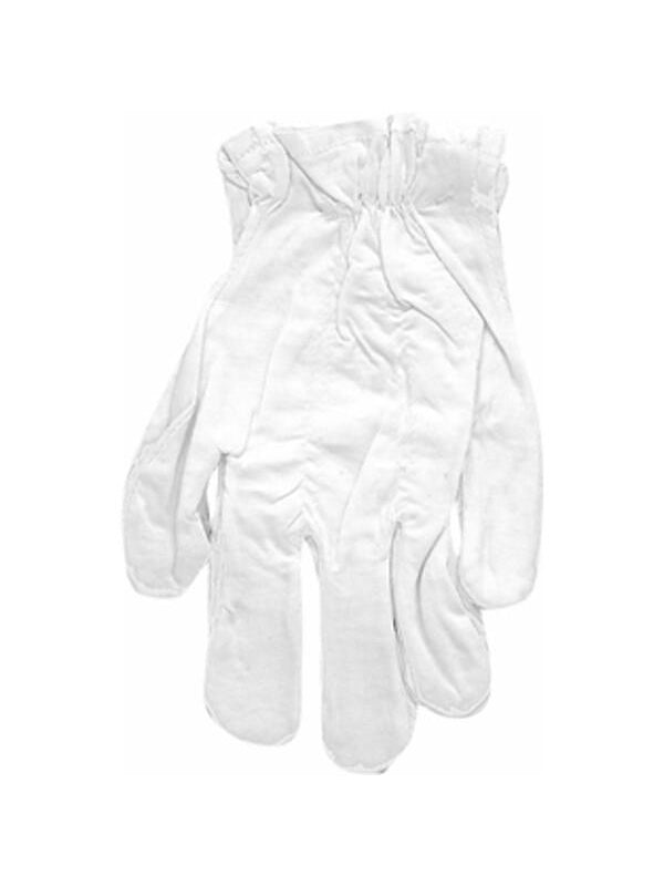 Adult White Cotton Costume Gloves-COSTUMEISH