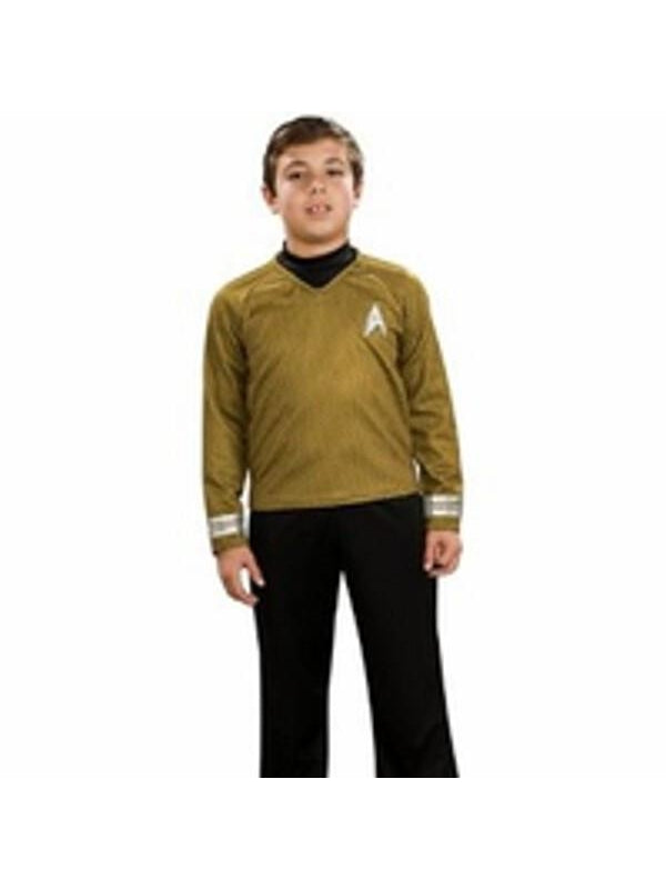 Child's Star Trek Deluxe Gold Shirt Costume-COSTUMEISH