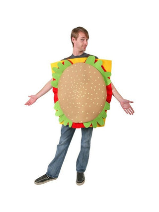 Adult Hamburger Costume-COSTUMEISH