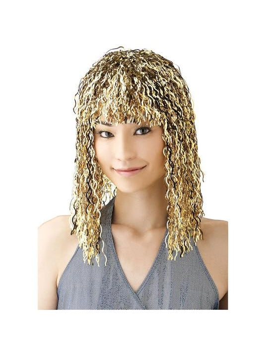 Gold Tinsel Wig-COSTUMEISH