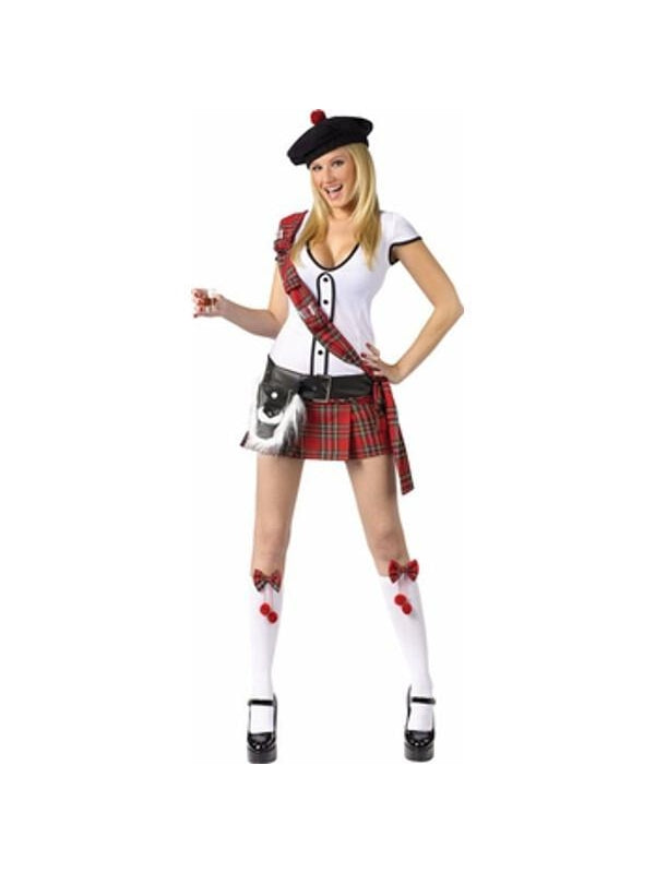 Adult Sexy Scottish Shot Girl Costume-COSTUMEISH