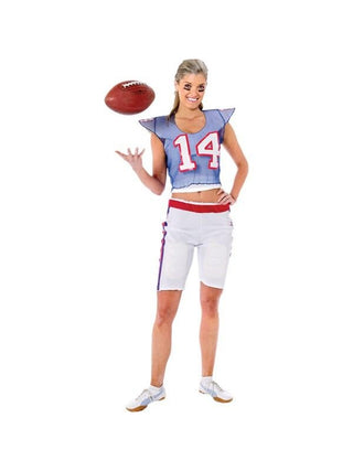 Adult Womens Football Player Costume-COSTUMEISH