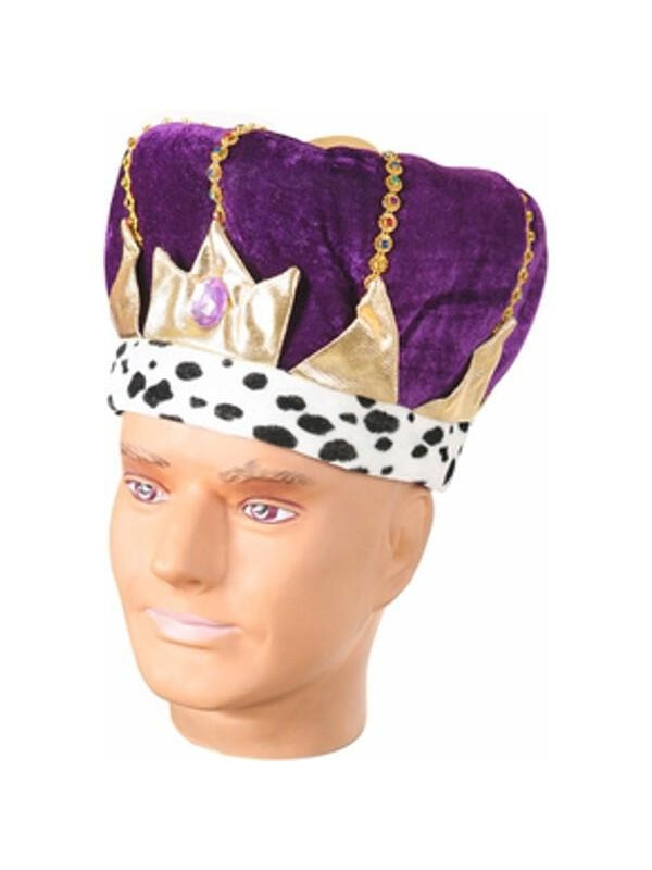 Adult Purple King Crown Hat-COSTUMEISH