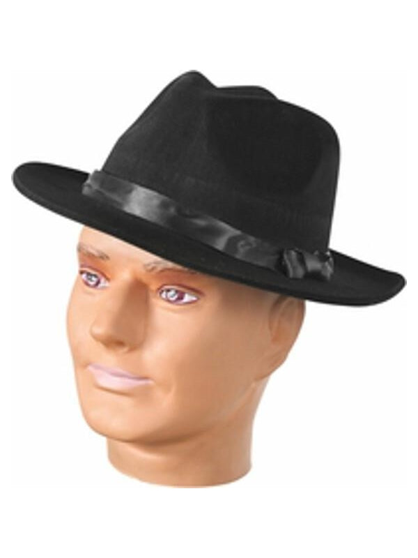 Adult Black Fedora Hat-COSTUMEISH