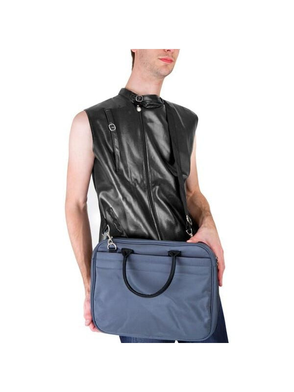 Grey Bruno Laptop Bag-COSTUMEISH