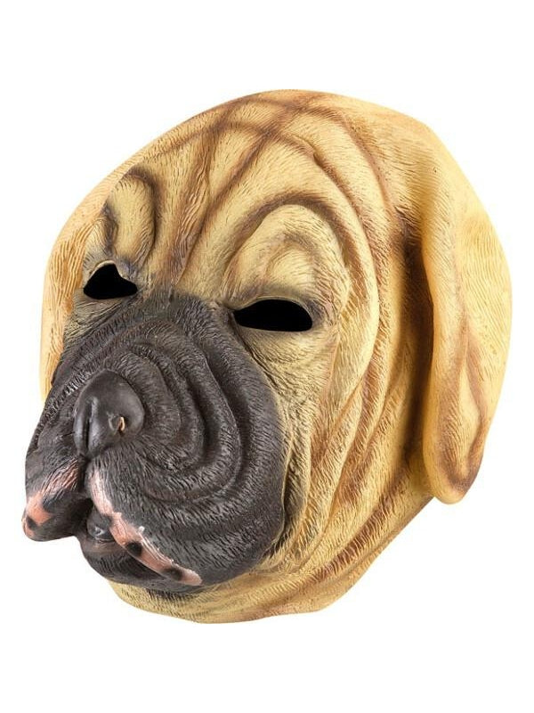 Mastiff Brown Dog Latex Mask-COSTUMEISH