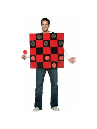 Adult Checker Board Costume-COSTUMEISH