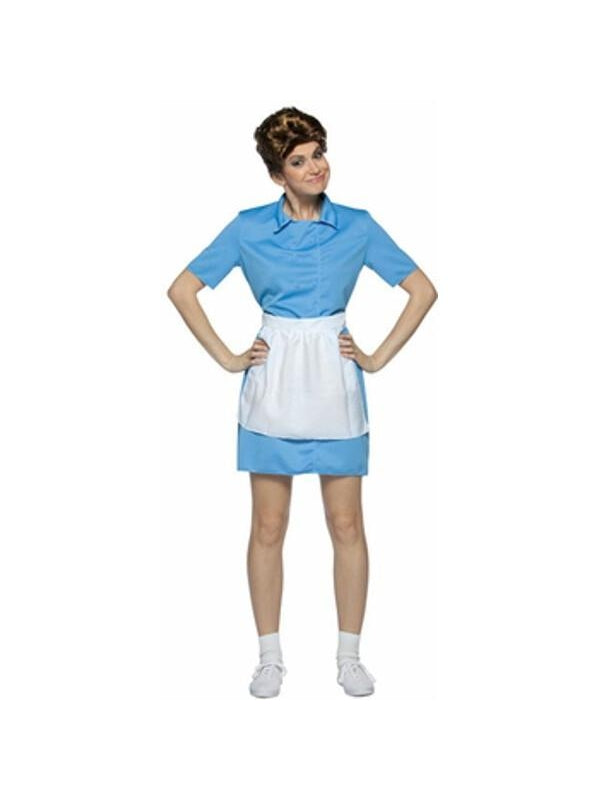 Adult Brady Bunch Alice Costume-COSTUMEISH