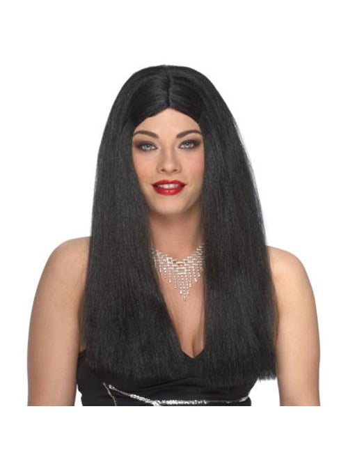 Long Black Witch Wig-COSTUMEISH