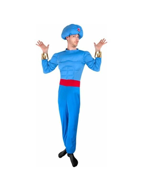 Adult Blue Genie Costume-COSTUMEISH