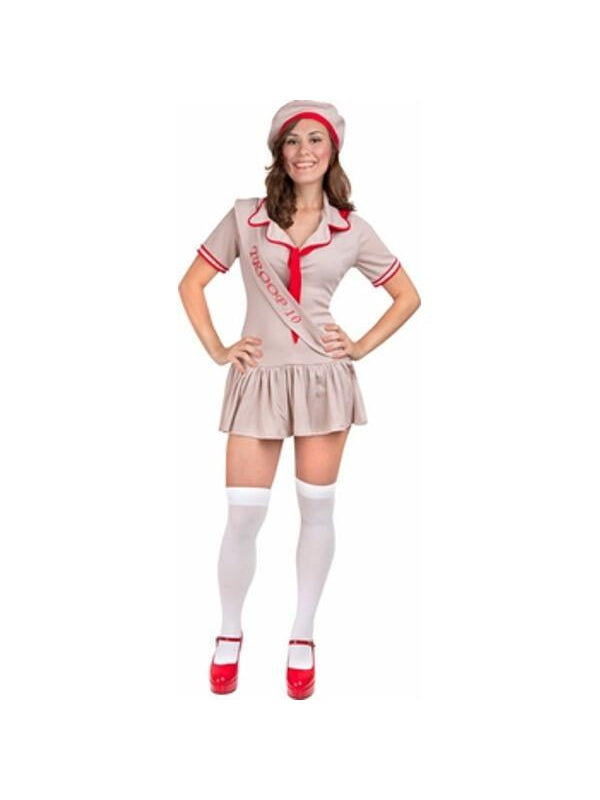Adult Tan Sexy Girl Scouts Costume-COSTUMEISH