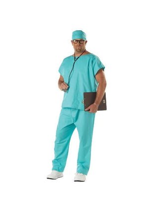 Adult Plus Size Doctor Scrubs Costume-COSTUMEISH