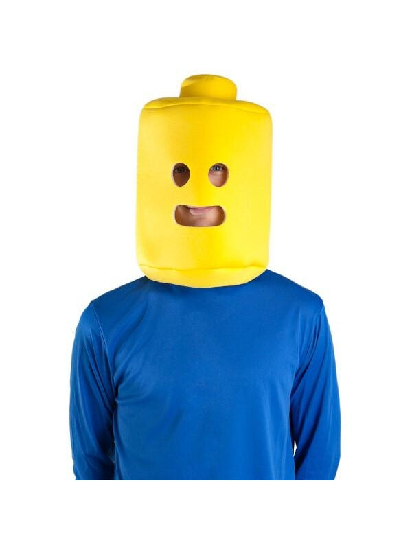 Child Yellow Toy Block Man Headpiece-COSTUMEISH