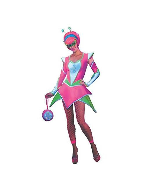 Women's Rave Girl Alien Costume-COSTUMEISH
